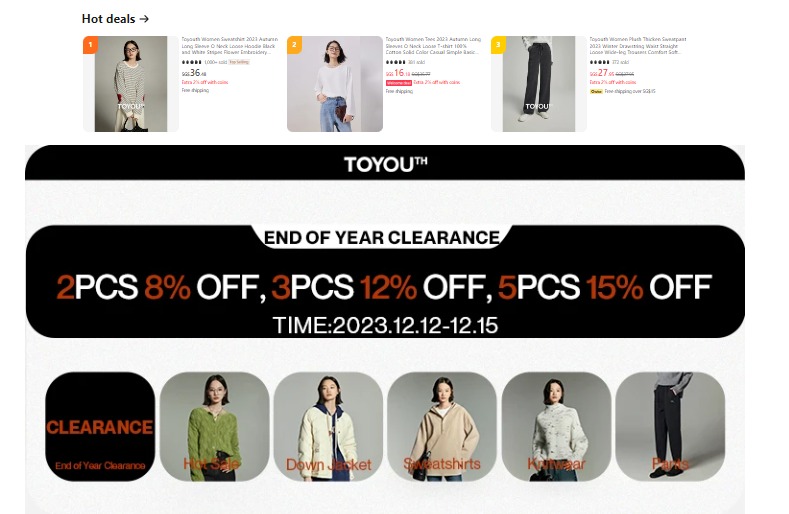 Women's Clothing Stores on Aliexpress